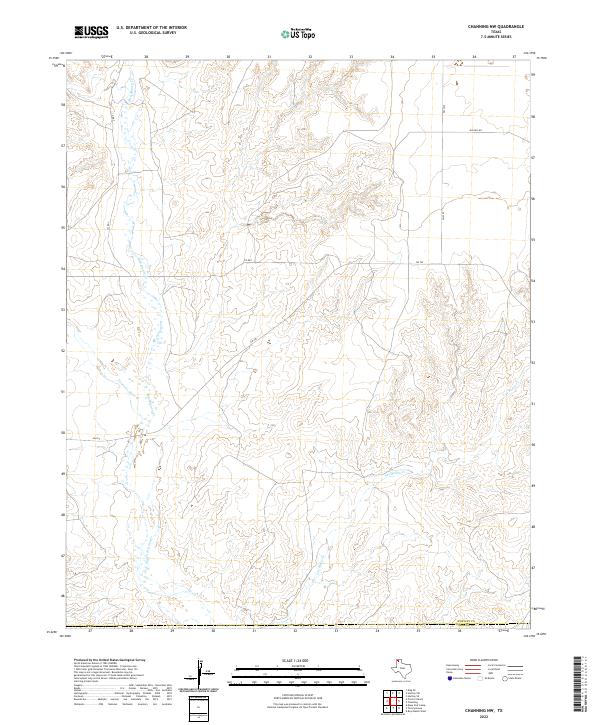 USGS Topographic Map – Channing NW