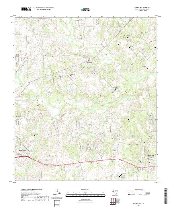 USGS Topographic Map – Chappell Hill
