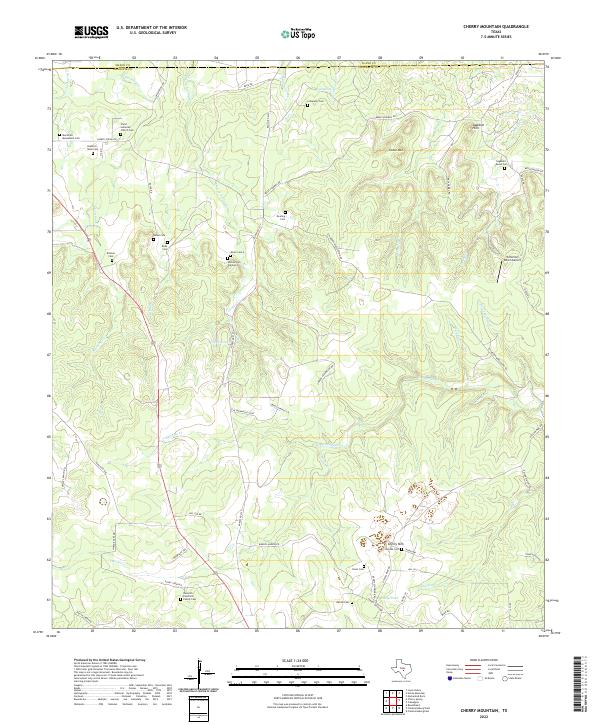 USGS Topographic Map – Cherry Mountain
