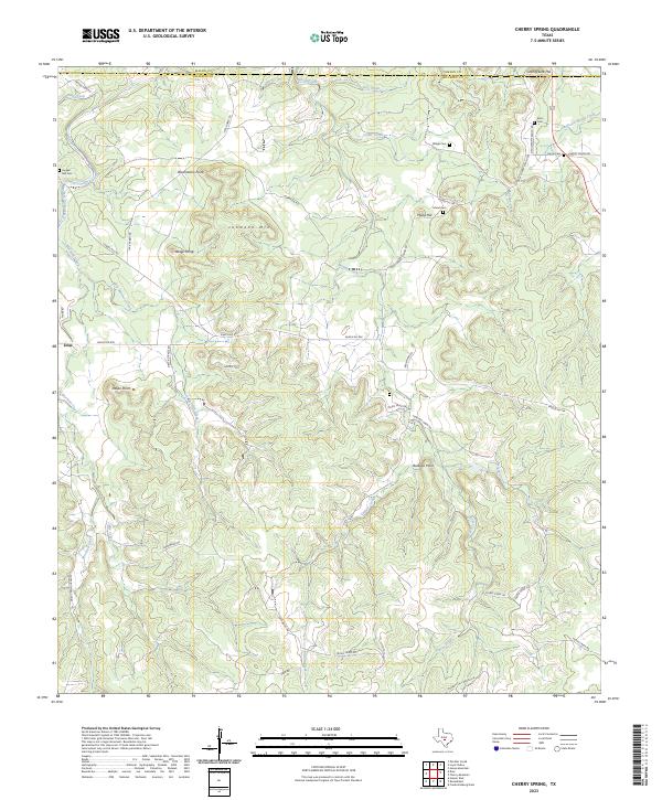 USGS Topographic Map – Cherry Spring
