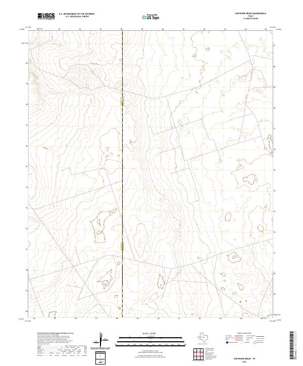 USGS Topographic Map – Cheyenne Draw