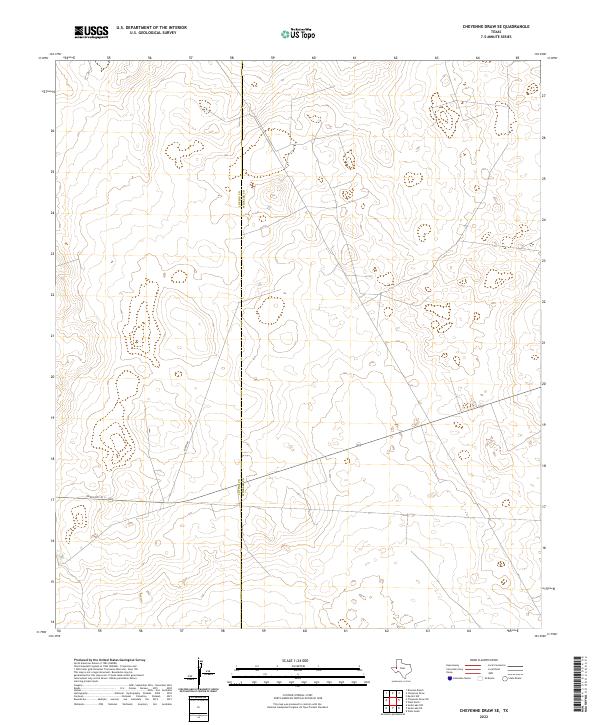 2022 Map of Cheyenne Draw SE, 2022 Print