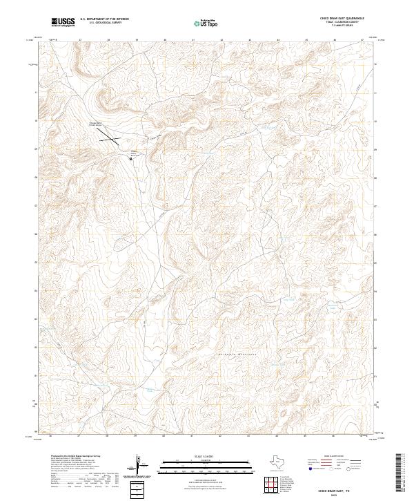 USGS Topographic Map – Chico Draw East