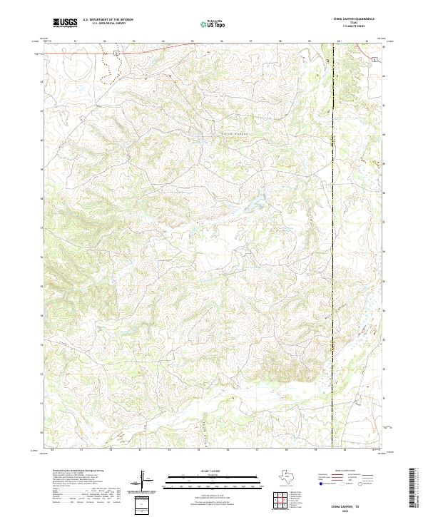 USGS Topographic Map – China Canyon