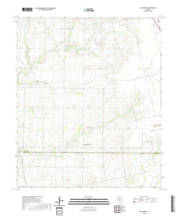 USGS Topographic Map – China Grove