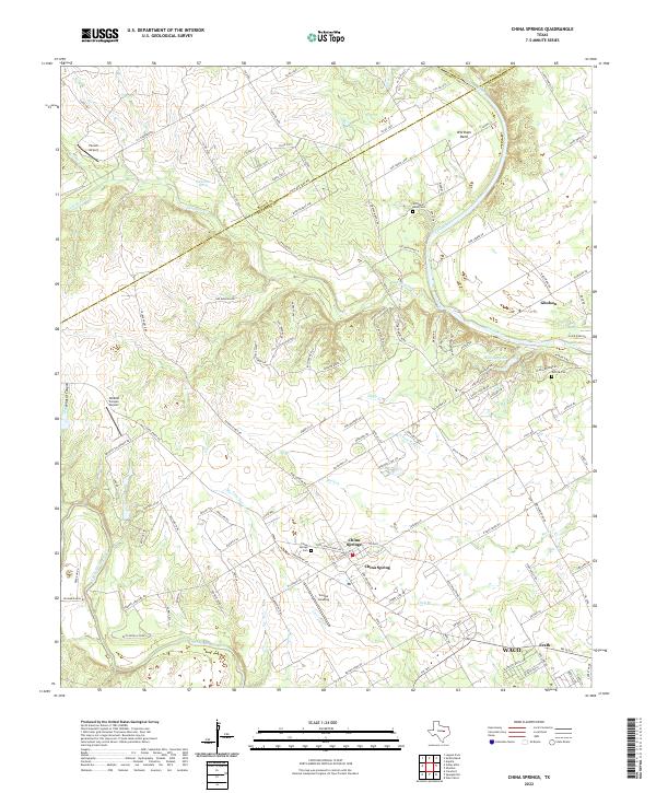 USGS Topographic Map – China Springs