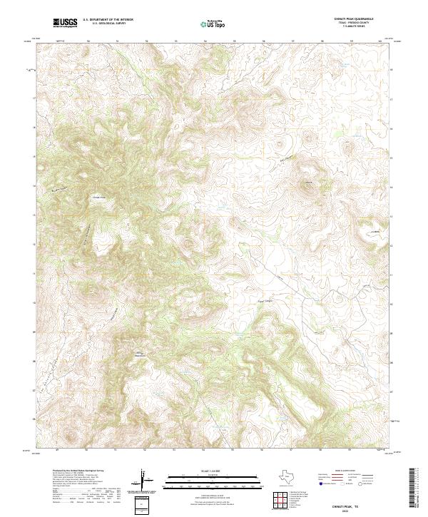 USGS Topographic Map – Chinati Peak