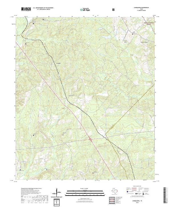 USGS Topographic Map – Chinquapin