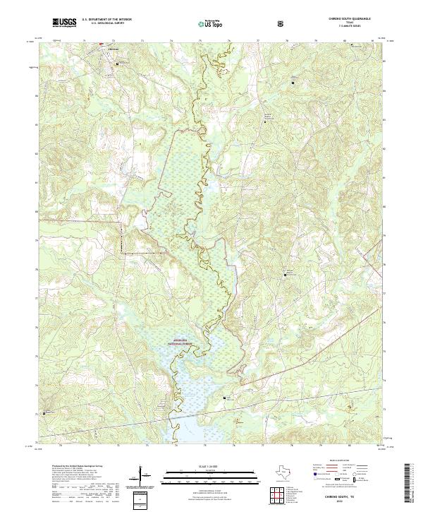 USGS Topographic Map – Chireno South