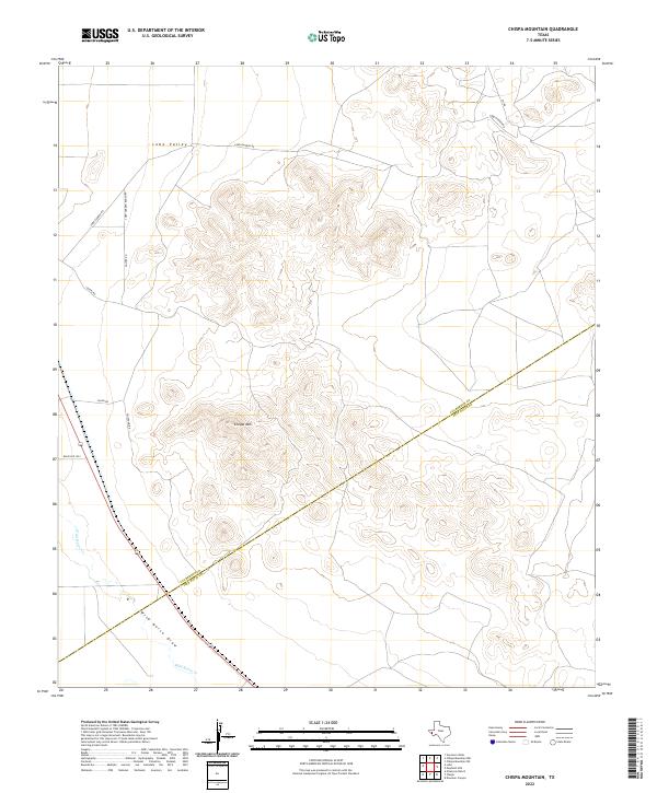 USGS Topographic Map – Chispa Mountain