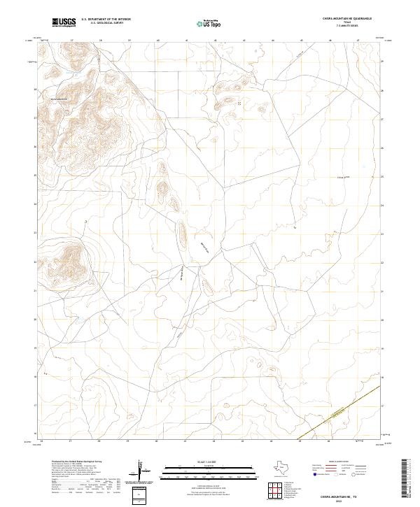 USGS Topographic Map – Chispa Mountain NE