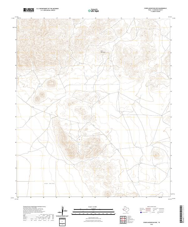 USGS Topographic Map – Chispa Mountain NW