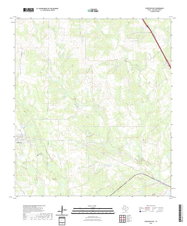 USGS Topographic Map – Christine East