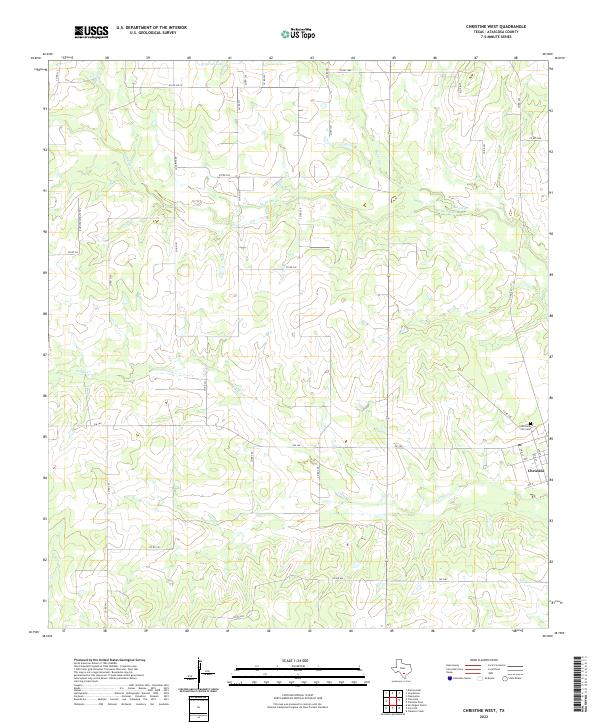 USGS Topographic Map – Christine West