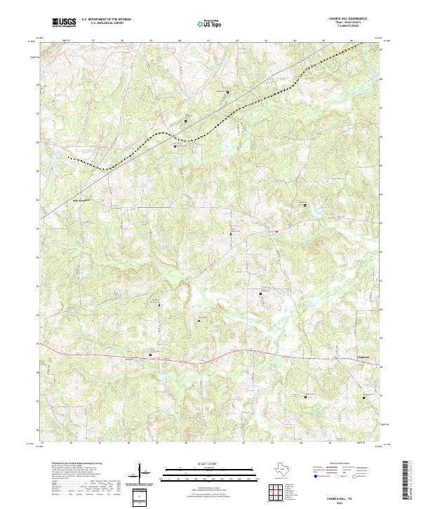 USGS Topographic Map – Church Hill