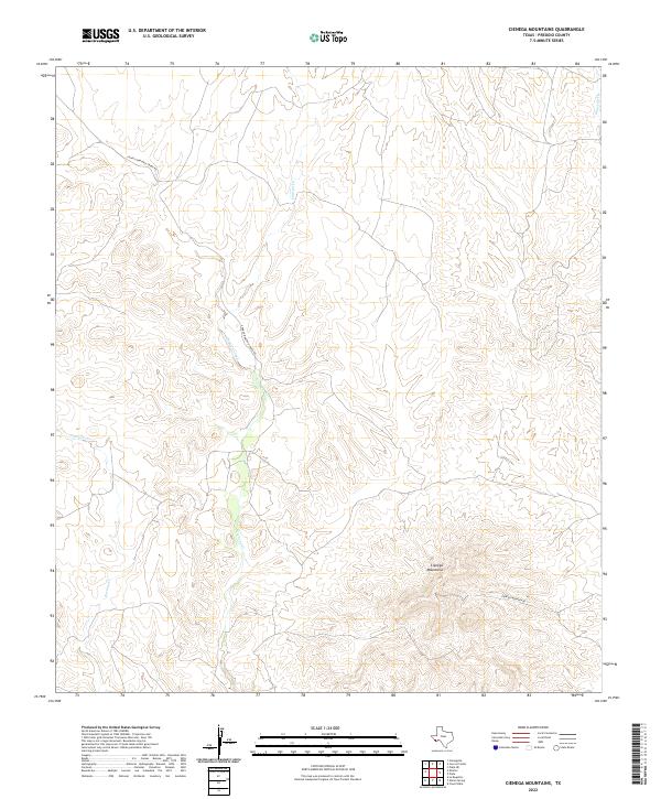 USGS Topographic Map – Cienega Mountains