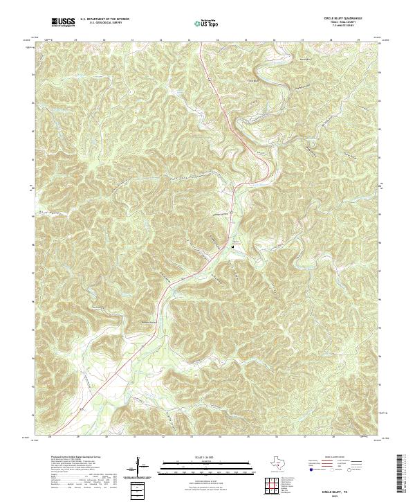 USGS Topographic Map – Circle Bluff