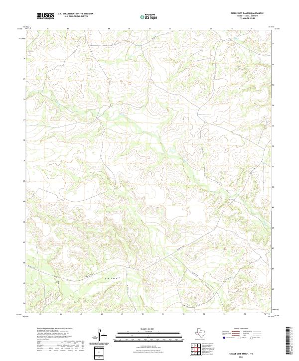 2022 Map of Circle Dot Ranch, 2022 Print