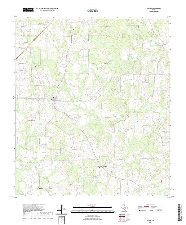 USGS Topographic Map – Cistern