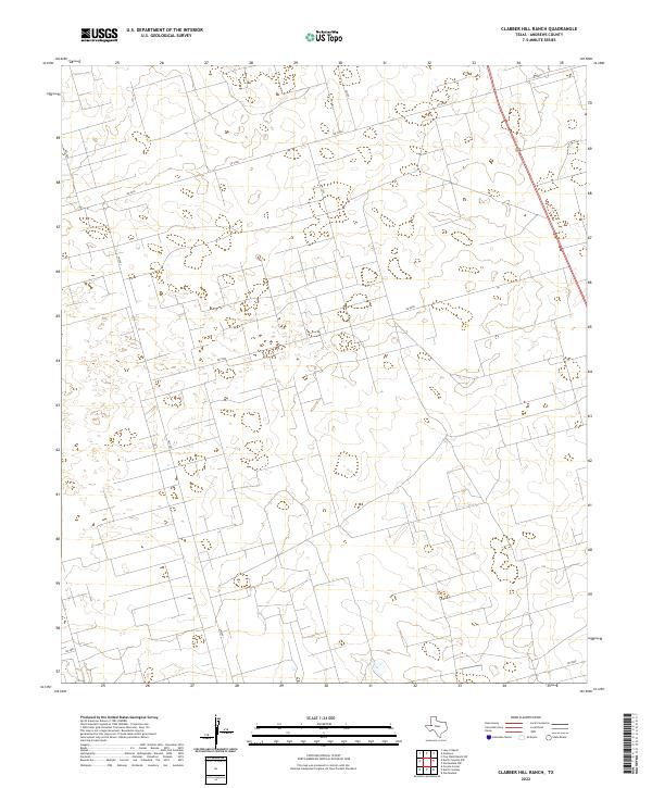 USGS Topographic Map – Clabber Hill Ranch