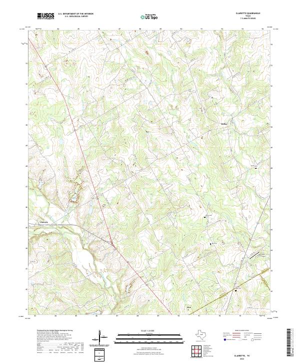 USGS Topographic Map – Clairette