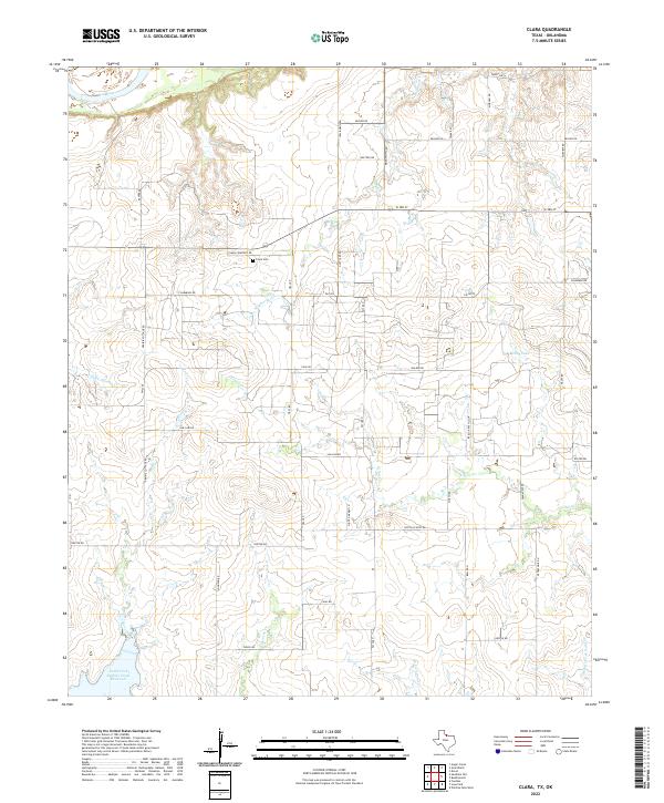 USGS Topographic Map – Clara
