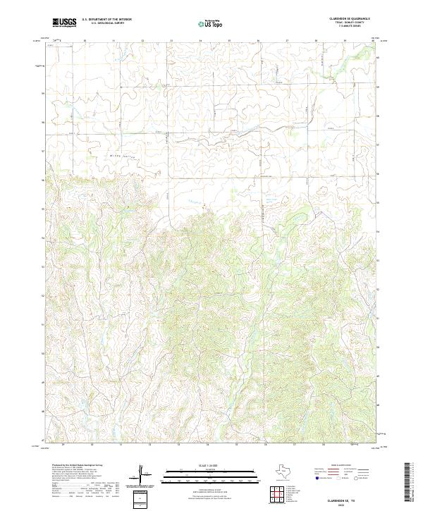 USGS Topographic Map – Clarendon SE