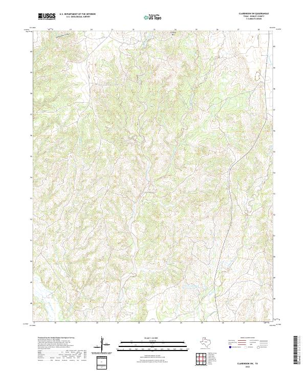 USGS Topographic Map – Clarendon SW