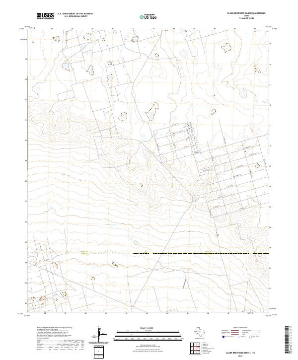USGS Topographic Map – Clark Brothers Ranch