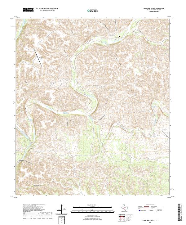 USGS Topographic Map – Clark Waterhole