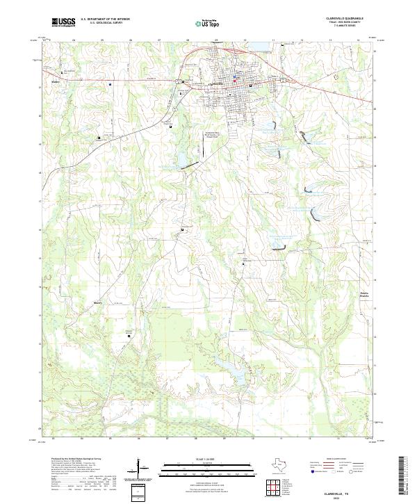 USGS Topographic Map – Clarksville
