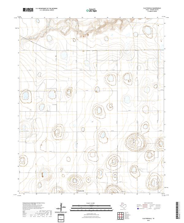 USGS Topographic Map – Claytonville