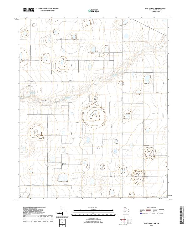 USGS Topographic Map – Claytonville NW