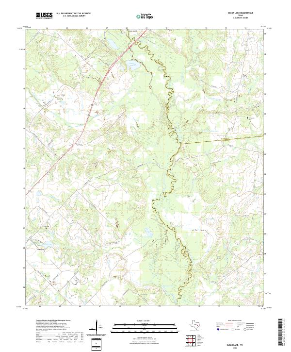 USGS Topographic Map – Clear Lake