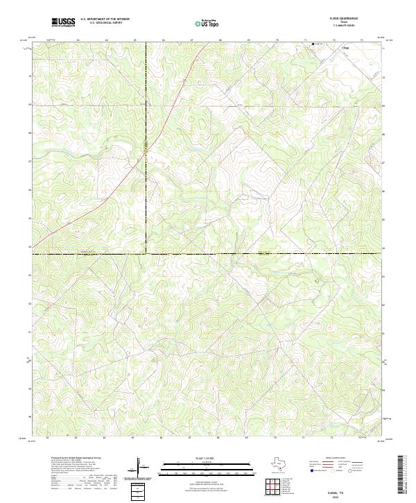 USGS Topographic Map – Clegg