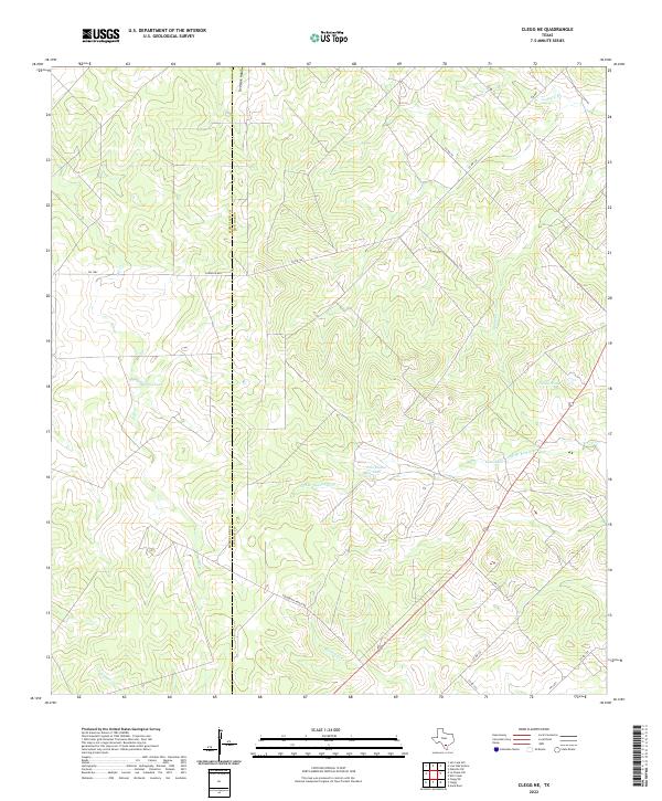 USGS Topographic Map – Clegg NE