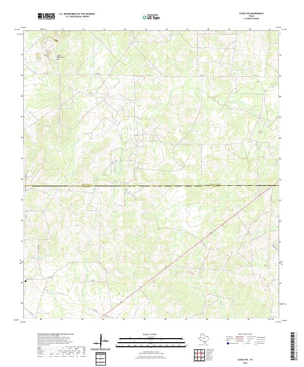 USGS Topographic Map – Clegg SW