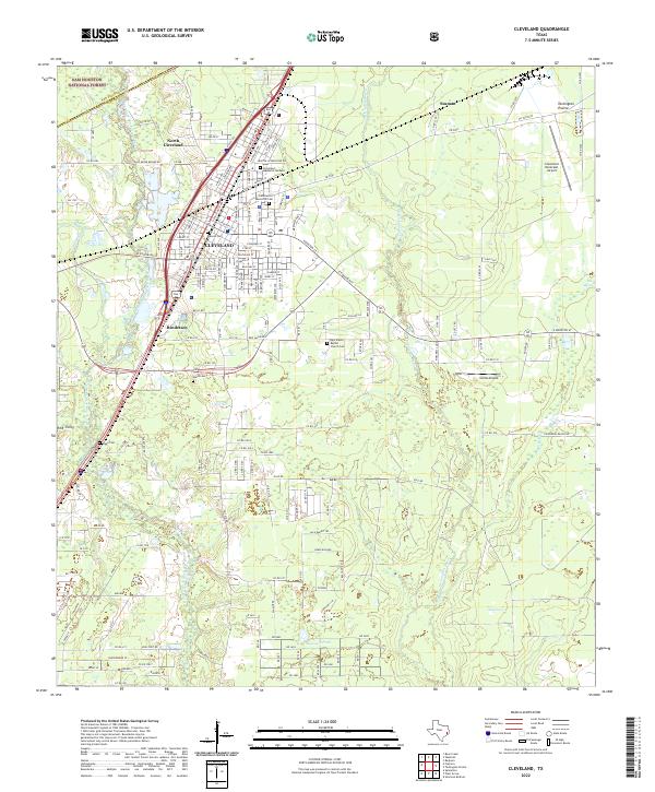 USGS Topographic Map – Cleveland