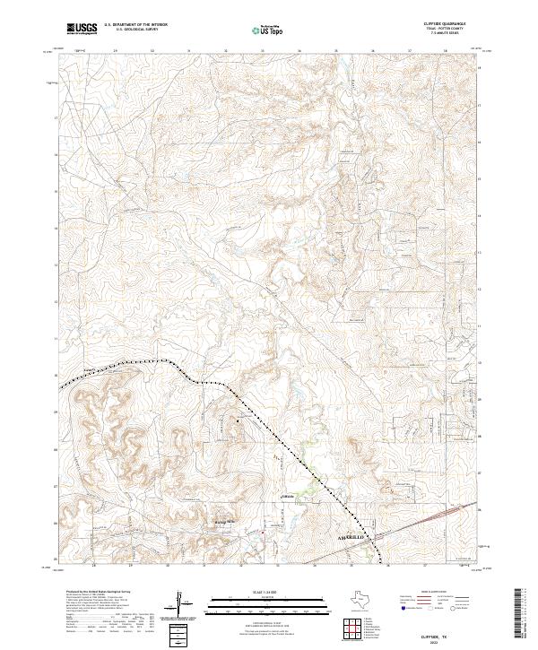 USGS Topographic Map – Cliffside