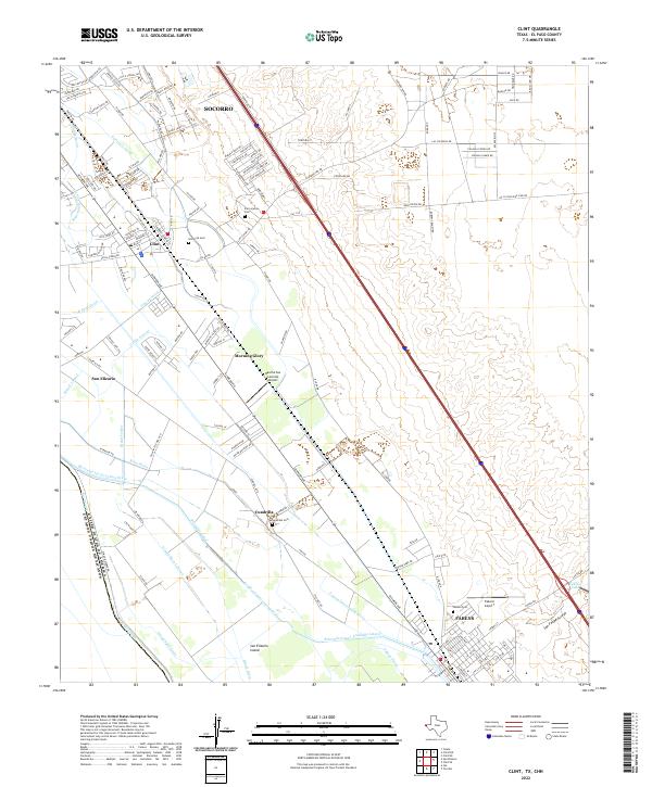 USGS Topographic Map – Clint
