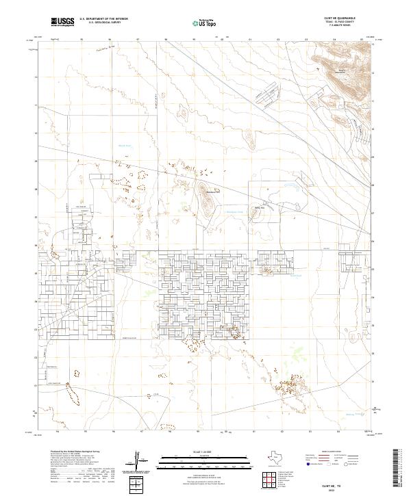 USGS Topographic Map – Clint NE