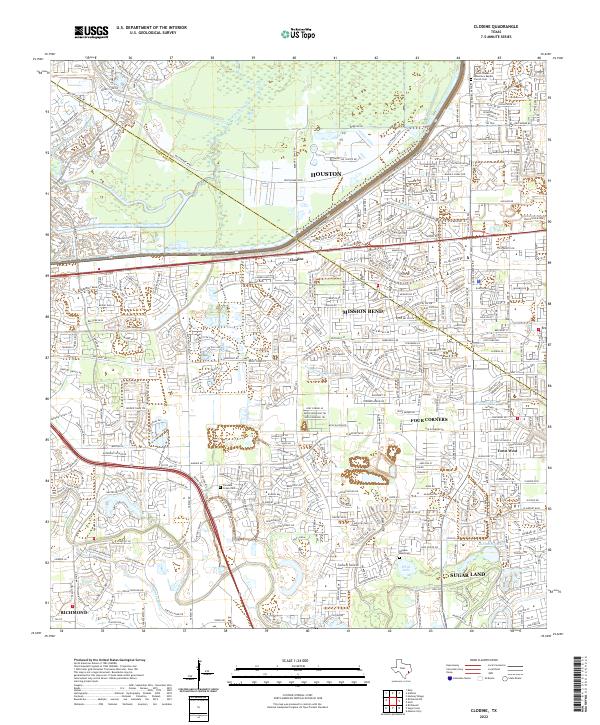 USGS Topographic Map – Clodine