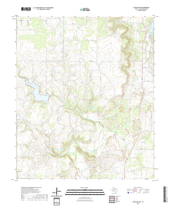 USGS Topographic Map – Club Hollow