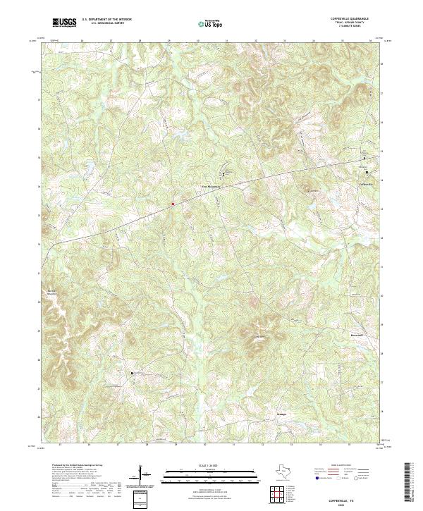 USGS Topographic Map – Coffeeville