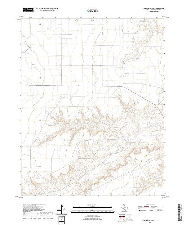 USGS Topographic Map – Coldwater Creek