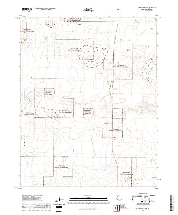 USGS Topographic Map – Coldwater East