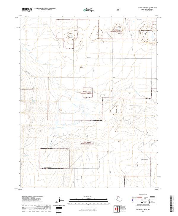 USGS Topographic Map – Coldwater West