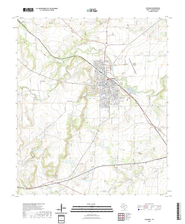 USGS Topographic Map – Coleman