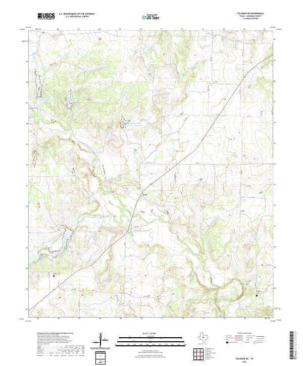 USGS Topographic Map – Coleman NE