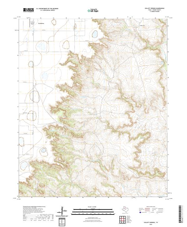 USGS Topographic Map – Collett Springs